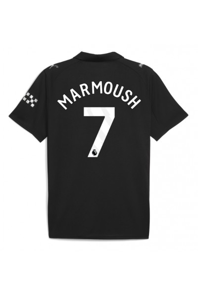 Manchester City Omar Marmoush #7 Jalkapallovaatteet Vieraspaita 2025-26 Lyhythihainen Manchester City Omar Marmoush #7 Jalkapallovaatteet Vieraspaita 2025-26 Lyhythihainen